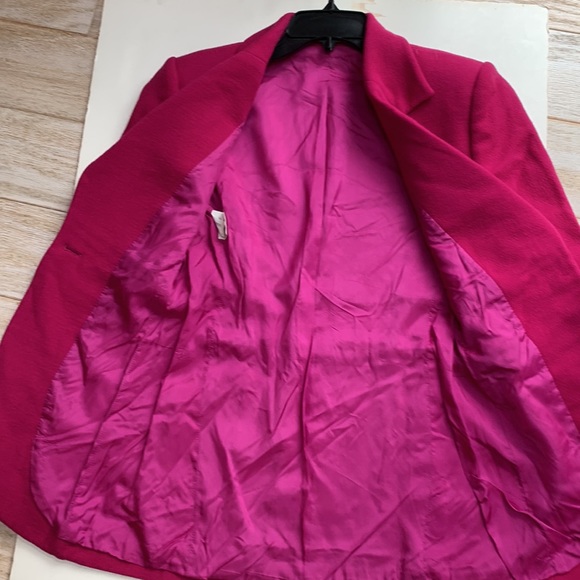 Hot Pink 🌸Barbicore Barbie Pink Blazer Spring Wool Max Mara Armani Look Jacket - Picture 10 of 16